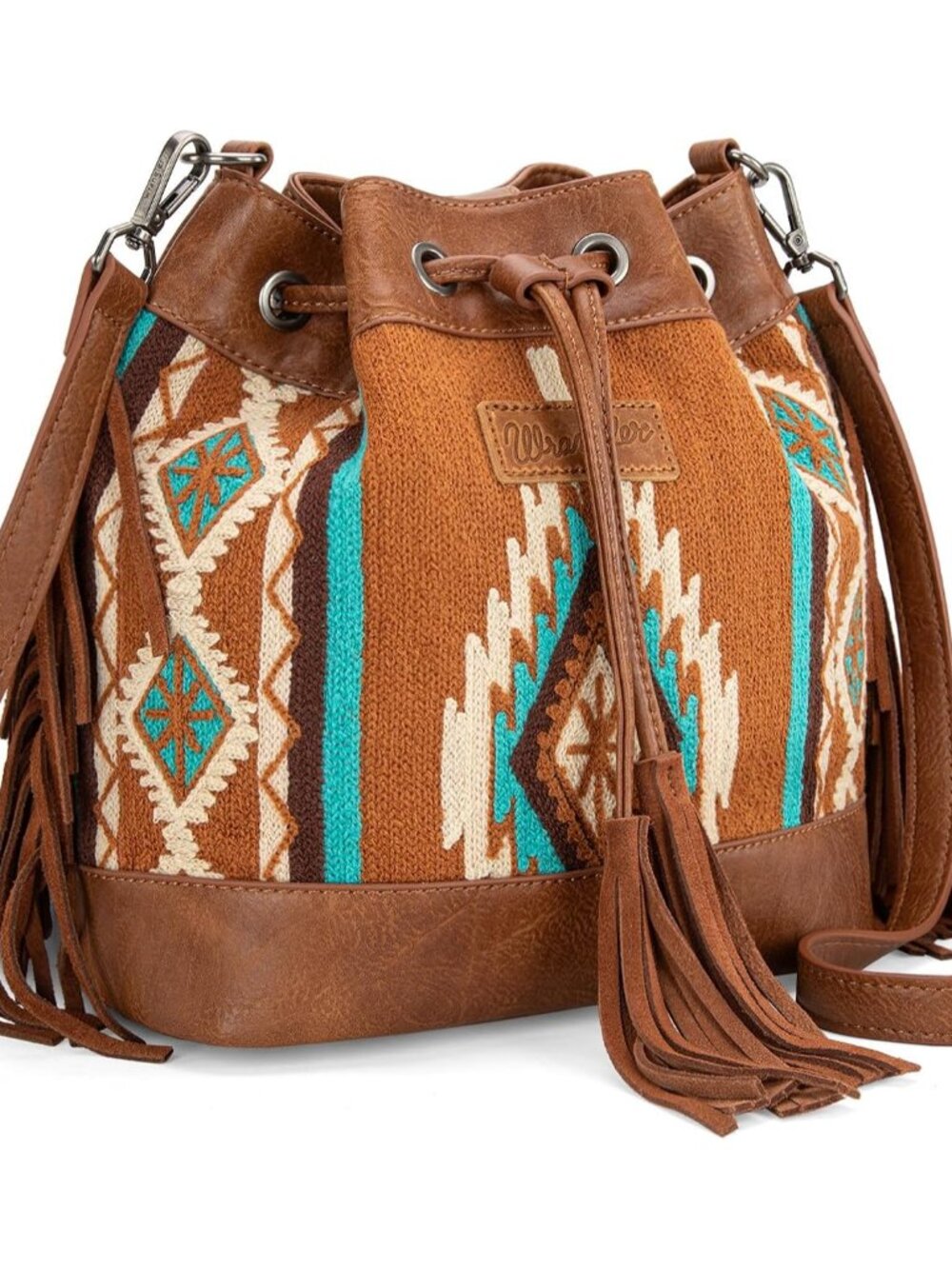 Wrangler Hobo Bags for Women Designer Aztec Bucket Purses Western Tapestry Shoul